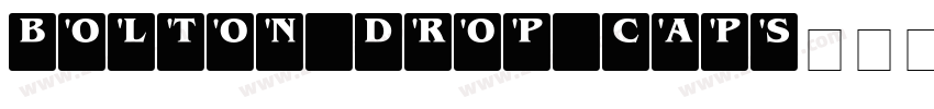 Bolton Drop Caps字体字体转换